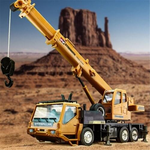 Rc Hoist Crane Model Engineering Car Toys For Children Birthday Xmas Good Gift Remote Control Freight Elevator L4MC