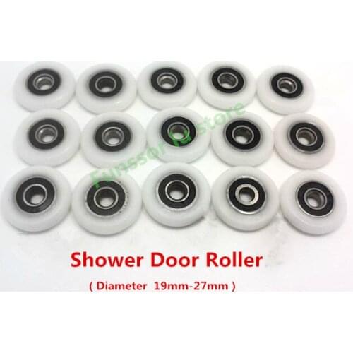 Free Shipping bathroom door runner sliding shower door roller.outside diameter 19mm/20mm/22mm/23mm/25mm/27mm bearing bore 5mm
