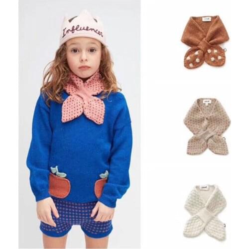 Oeuf Baby Boys Girls Lovely Elk Scarf Cute Keep Warm Winter Knit Scarf Toddler Kids All Accessories
