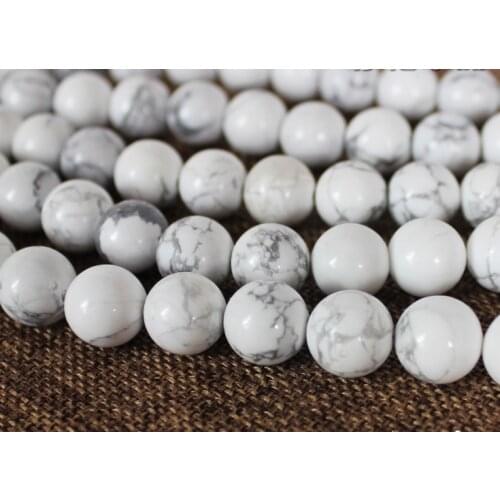 STENYA 6mm white Gem natural stone bracelet jewelry findings spacers beads choker necklace lariat earring charms decor Tridacna