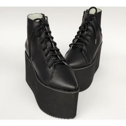 Princess sweet lolita shoes European wave PUNK Harajuku muffin thick sole shoes and ankle boots extra high shoes an1381