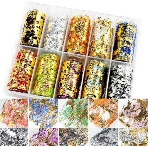 Nail Foil Ultra Thin Polishing Nails Manicure Decoration 3D Foil Mesh Stickers Glitter Decals for Beauty