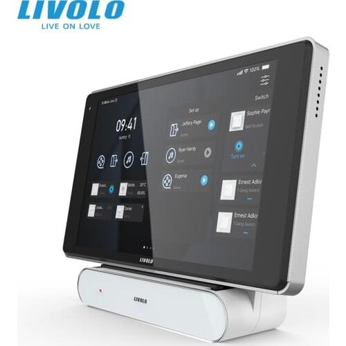 LIVOLO Smart Intelligent Control IPAD Tablet,With Chargeing Base,Multiple Scene Setting,Mobile Portable Control,4800mAh Battery