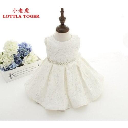High Quality Baby Girl Dress Baptism Dress for Girl Infant 1 Year Birthday Dress for Baby Girl Chirstening Dress for Infant+hat