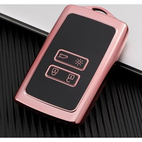 2021 Styles TPU Car Key Cover For Renault Koleos Protector Kadjar 2016-2017 4 Buttons Smart Key Dust Collector Accessories Shell