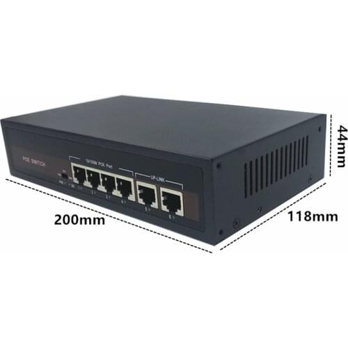 48V Ethernet POE switch with 5 10/100Mbps Port IEEE 802.3 af/at Suitable for IP camera/Wireless AP/CCTV camera system