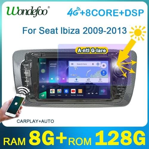 PX6 car intelligent system 2 din radio android 10 screen for Seat Ibiza MK4 6J 2009-2013 autoradio video players Multimedia dvd