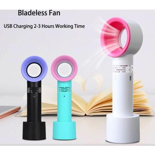 Household Silent Bladeless Fan Circulating Shaking Head Mini Fans Air Purification Household Floor Table Tower Electric FS37