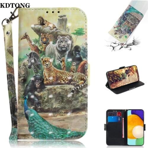 Phone Case for Galaxy S10E S10 S9 S8 Plus Note 9 Funda Cute Painted Flip Leather Wallet Multi Function Protect Cover Shell Etui