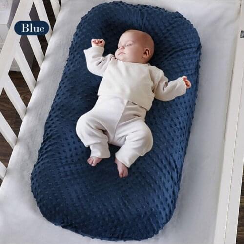 Baby Nest Lounger Co-Sleeping Baby Bassinet for Bed Newborn Lounger Soft Cotton Breathable Portable Crib Traveling Nursery Bed