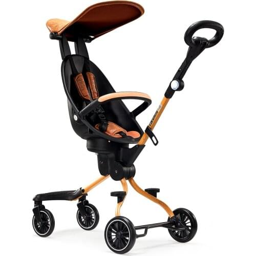 Baby Walking Tool Stroller Lightweight Kid Stroller Travel Shopping Carriage Childrens Four-Wheeled Cart For 1-3 Years old Baby