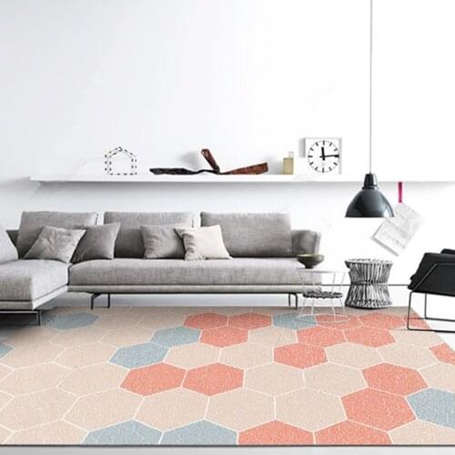 Bohemian Style Printed Flannel Area Rug Room Area Rug Floor Geometric Pattern Carpet For Living Room Bedroom Home Decorative Pad