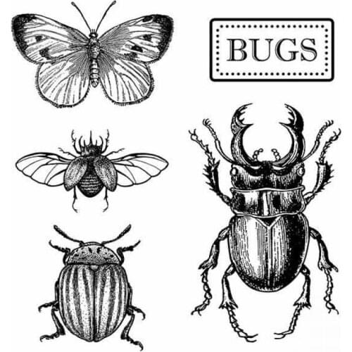 Insect stamp Clear Stamp for Scrapbooking Transparent Silicone Rubber DIY Photo Album Decor A146