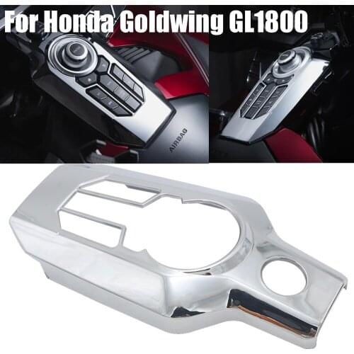 For Honda Goldwing GL 1800 GL1800 2018+ Chrome Central console button decoration Cover Center console Switch Panel Cover