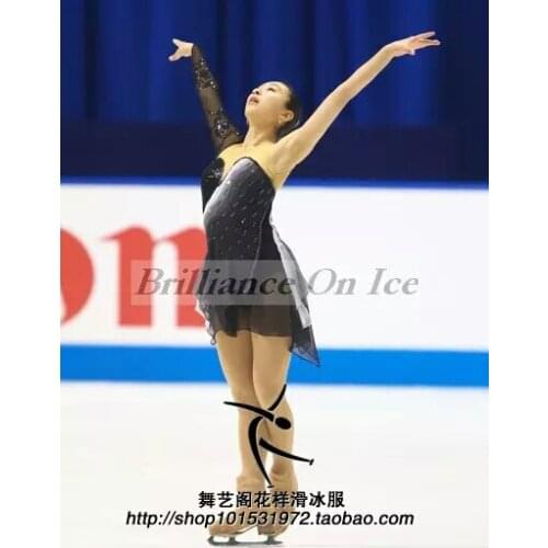 Crystal Custom Figure Skating Dresses For Girls Graceful New Brand Ice Skating Dresses For Competition DR4328