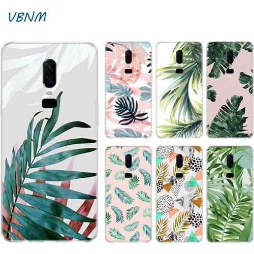 Candy Color Leaf Case For OnePlus 1+ 8 8T Nord 7T 7 Pro 6 6T 5 5T 3 3T Silicone Rubber TPU Coque Cover