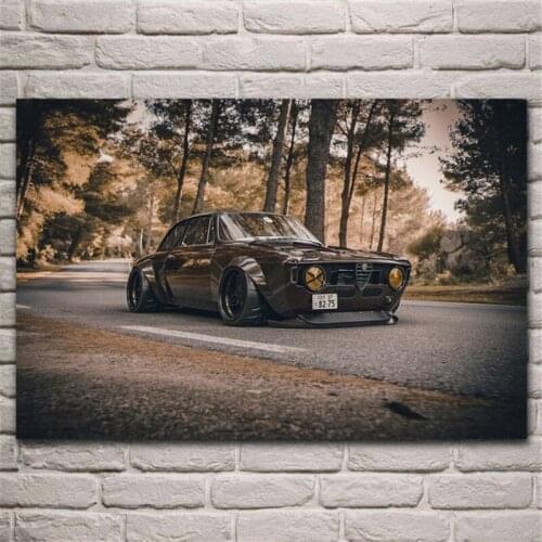 Classic cool super-tuning sports car canvas painting poster wall art living room home decoration painting wall art (frameless)