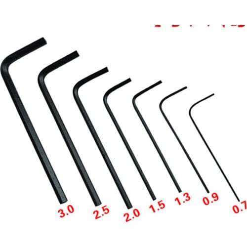 7pcs In 1 Hex Key Allen Wrench Set 0.7mm~3mm Metric Hand Tool Precision hex wrench High hardness hexagonal wrench