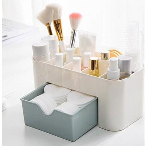 Desktop Cosmetic Box With Small Drawer Plastic Desktop Cosmetic Case Storage Box Home Multi-function Jewelry Box Storage Box