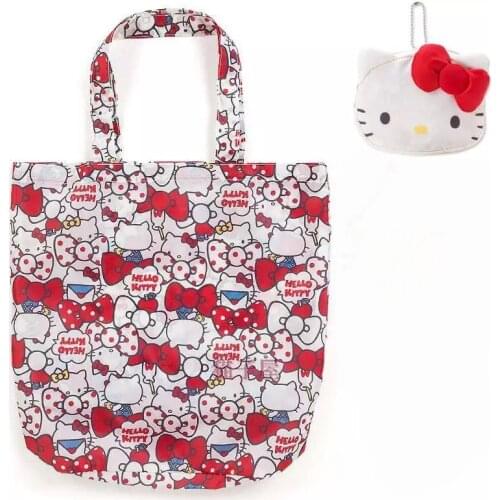New Fashion KT Girls Woman Kids Cartoon Big Fold Shopping Bags