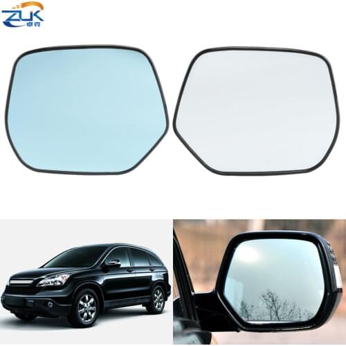 ZUK Heated Outer Rearview Side Mirror Glasses Heating Lens For HONDA CRV 2007-2011 White / Blue Lens For Mirror With Turn Signal
