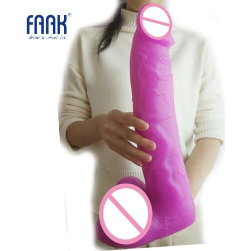 FAAK massive penis cock 13in giant realistic dildo 2.95" large girth anal clitoral masturbate sex toys for women sex products