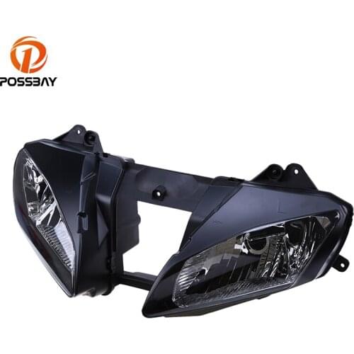 POSSBAY Motorcycle Headlight For Yamaha YZFR6 2006 2007 YZF R6 06 07 Motorcycle Front Head Light Headlamp Assembly Cafe Racer