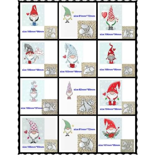 Suitable for Christmas series metal cutting die DIY scrapbook 3D creative relief greeting card Decoration Santa 2020 NEW