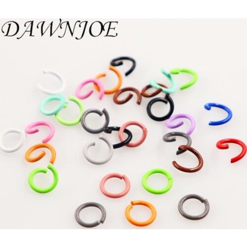 100pcs 1.2x8 mm Candy colors Open Jump Rings Loops Jump Rings Connectors Jewelry Making & Split Rings for DIY Jewelry Findings