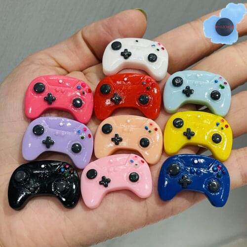 Single Sale 1Pcs Colorful Resin Game Remote Shoe Charms Decorations Shoe Accessories Fit Kids Croc Jibz Bracelet Backpack