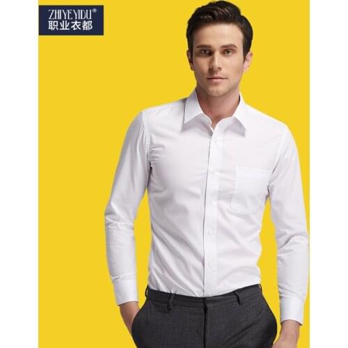 Oral quiz fashion male free shipping mens suits slim LONG sleeved formal shirt Professional Business DP occupation overshirt