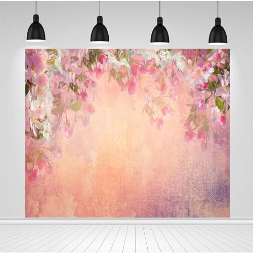 Scopiso Oil Painting Flowers Photography Backdrop Vinyl Cloth Background Photo Studio for Lovers Wedding Children Baby Shower