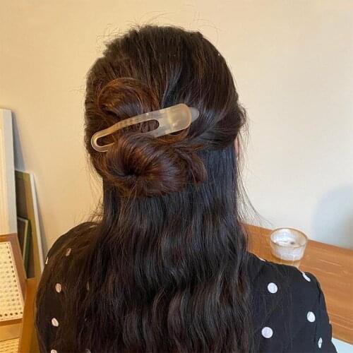 Temperament Matte Frosted Big Size Duckbill Clip Hairpin Top Clip Disk Hair Plastic Hair Crab Clamps Women Makeup Headwear