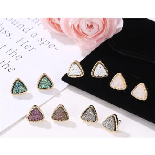Vintage Crystal Earrings Fashion New Childrens Girl jewelry Stud Earrings Colorful Zircon for Women korean Ear Eccessories