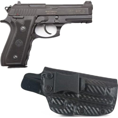 Carbon Fiber Concealment Kydex Internal Holster For Taurus Pt917 c IWB Inside the Waistband Concealed Carry Belt Case Clip