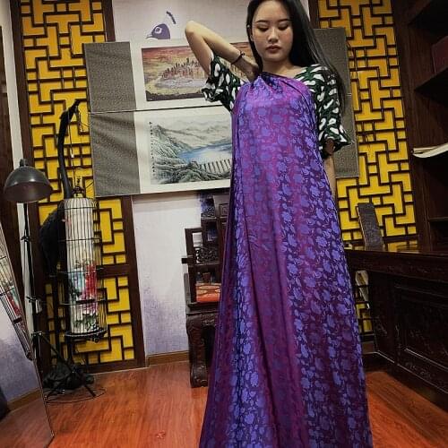 Recovery Tang Dynasty Magic Change Gradual Color Craft Two Color Dark Lines High-Grade Silk Fabric