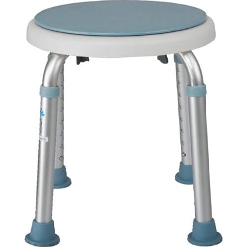 Rotatable Shower Chairs Adjustable Elderly Bath Seat Medical Safety Aluminum Stool Seating Toilet Bath Aid Seat YC5102