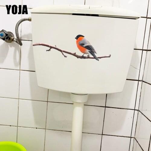 YOJA 25.7×9.4CM Smart Bird Home Living Room Wall Stickers Mural Classic WC Toilet Decals T1-3245