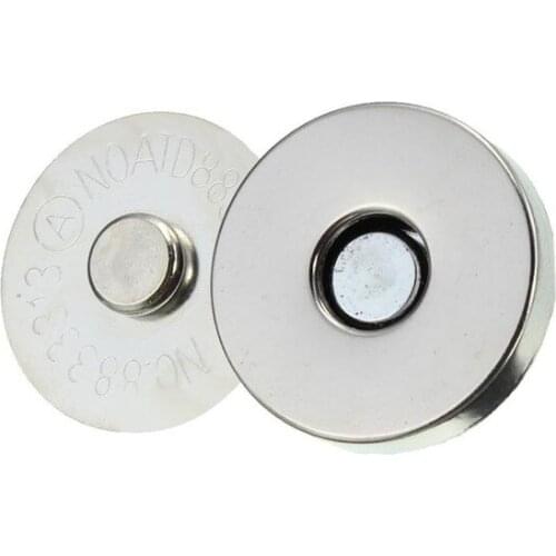 ZENTEII 1 Set Metal Magnetic Wallet Craft Bag Purse Garment Handcraft Button Snap Fastener Clasps Automatic Adsorption Buckle