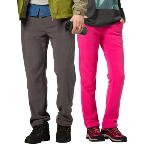 Winter Spring Warm Fleece Pants Outdoor Hiking Camping Skiing Men Women windstopper sport pants leisure Trousers