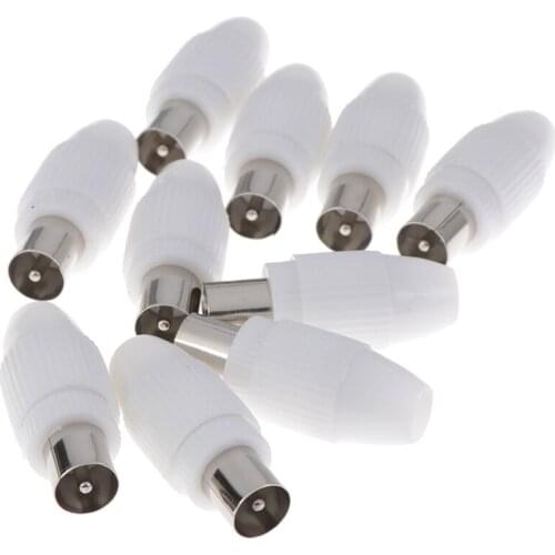 10PCS Free Welding RF Television Male Plug 9.5 TV RF Terminal Antenna Connector