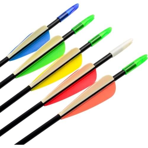 New good-quality 12pcs 30inch FiberGlass Arrows for Archery Hunting Recurve Bow Fiber Glass