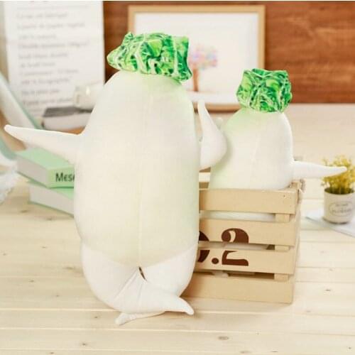 40-100cm Sexy Plush White Radish Pillow Stuffed Soft Plush Plants Simulation Radish Cushions Toys Decorations for Home Decor new