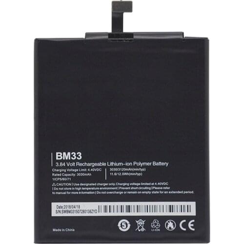 BM33 Battery For Xiaomi Mi4i Mi 4i Original Phone Battery 3030mAh Replacement Mobile Phone Li-ion Batteries Free Repair Tools