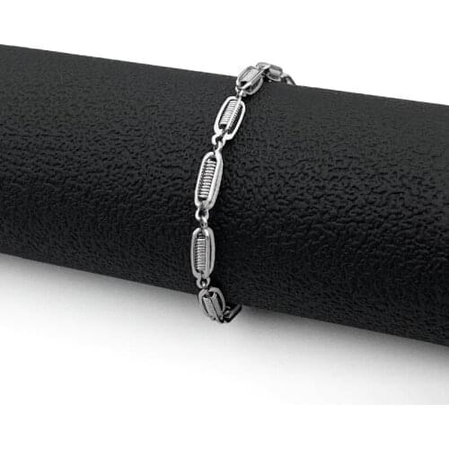 3.5mm Hollow Out Stainless Steel Chain Bracelet Charm Attractive Men Women Valentine'Day Gifts 17+5cm