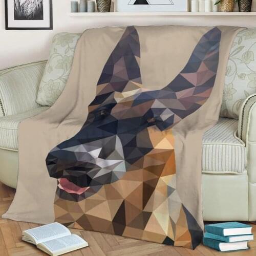 Geometric art 3D Printed Velvet Plush Throw Fleece Blanket Bedspread Sherpa Blanket Home Decora