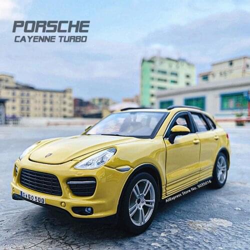 Bburago 1:24 Porsche Cayenne Turbo simulation alloy car model crafts decoration collection toy tools gift
