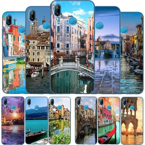 Beautiful city Venice town Phone case For Huawei P9 P10 P20 P30 P40 Psmart Lite Plus Pro Y9 Y6 Y7 2017 2018 Nova 3 3i Cover