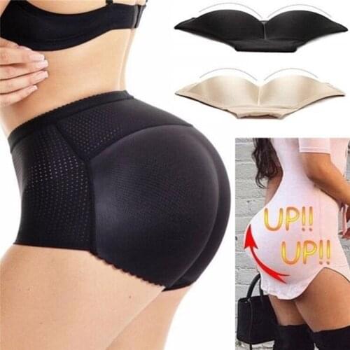 Women Control Panties with Pad Butt Lifter Hip Enhancer Mesh Breathable Underwear Push Up Big Ass Fake Butt Body Shaper