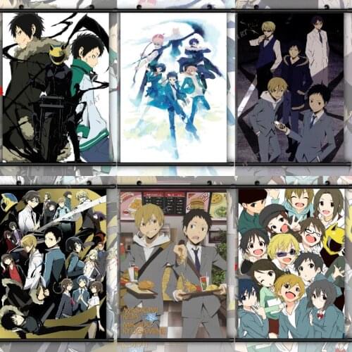 DURARARA!! Izaya Shizuo Anime Poster Nursery Wall Art Canvas Print Cartoon Painting Nordic Decor Wall Picture for Baby Bedroom